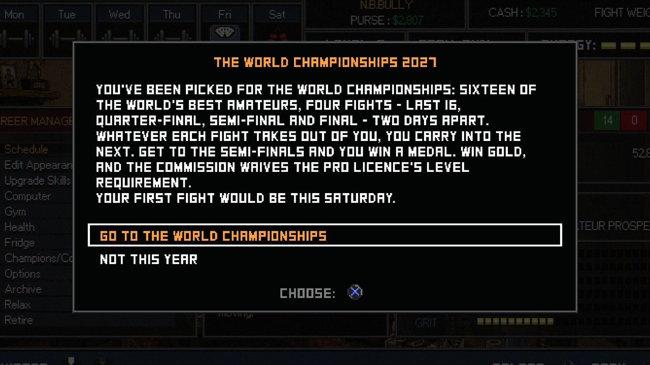 The invitation: you've been picked for the World Championships 2027, sixteen of the world's best amateurs, four fights, last 16, quarter-final, semi-final and final, two days apart